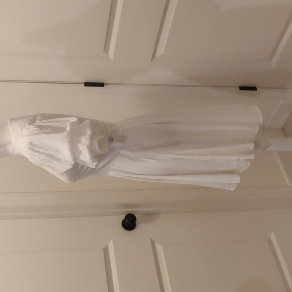 New! 1. State Tiered short Bubble Sleev Dress sz XS - Picture 7 of 16